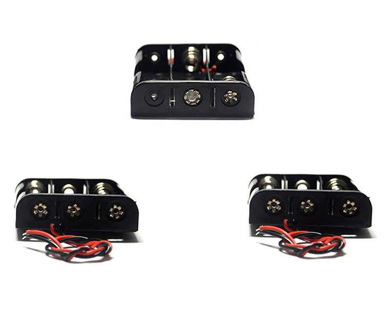 LampVPath (Pack of 3 3 AA Battery Holder with Leads, 3 AA Battery Holder with Wires - Image 4